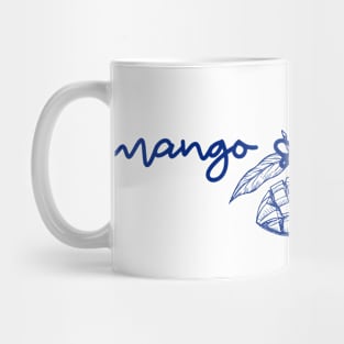 mango sticky rice - Thai blue - Flag color - with sketch Mug